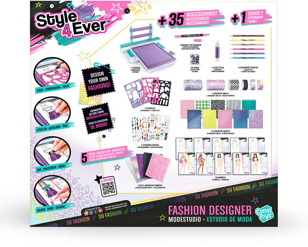 Style 4 Ever CANAL TOYS Rinkinys „Madų dizainerio studija“