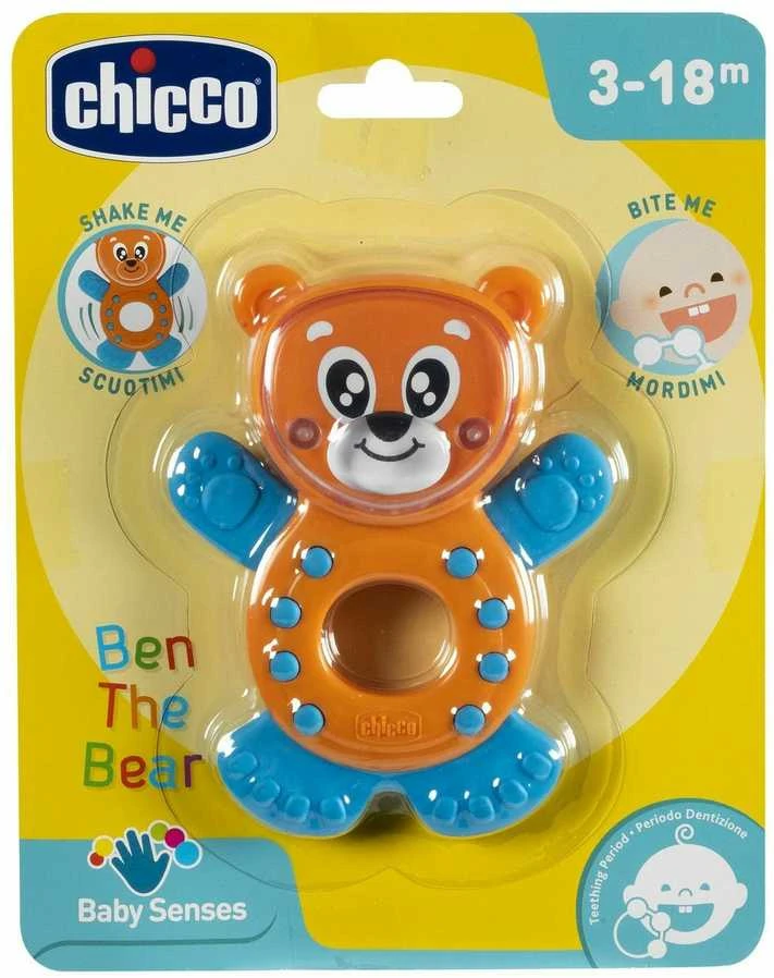 Chicco meškiuko formos kramtukas pakuotėje