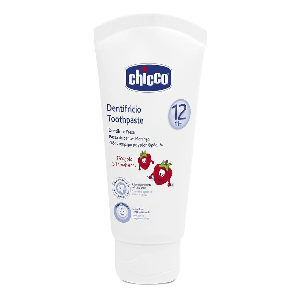 CHICCO dantų pasta braškių skonio 12m+ 50ml
