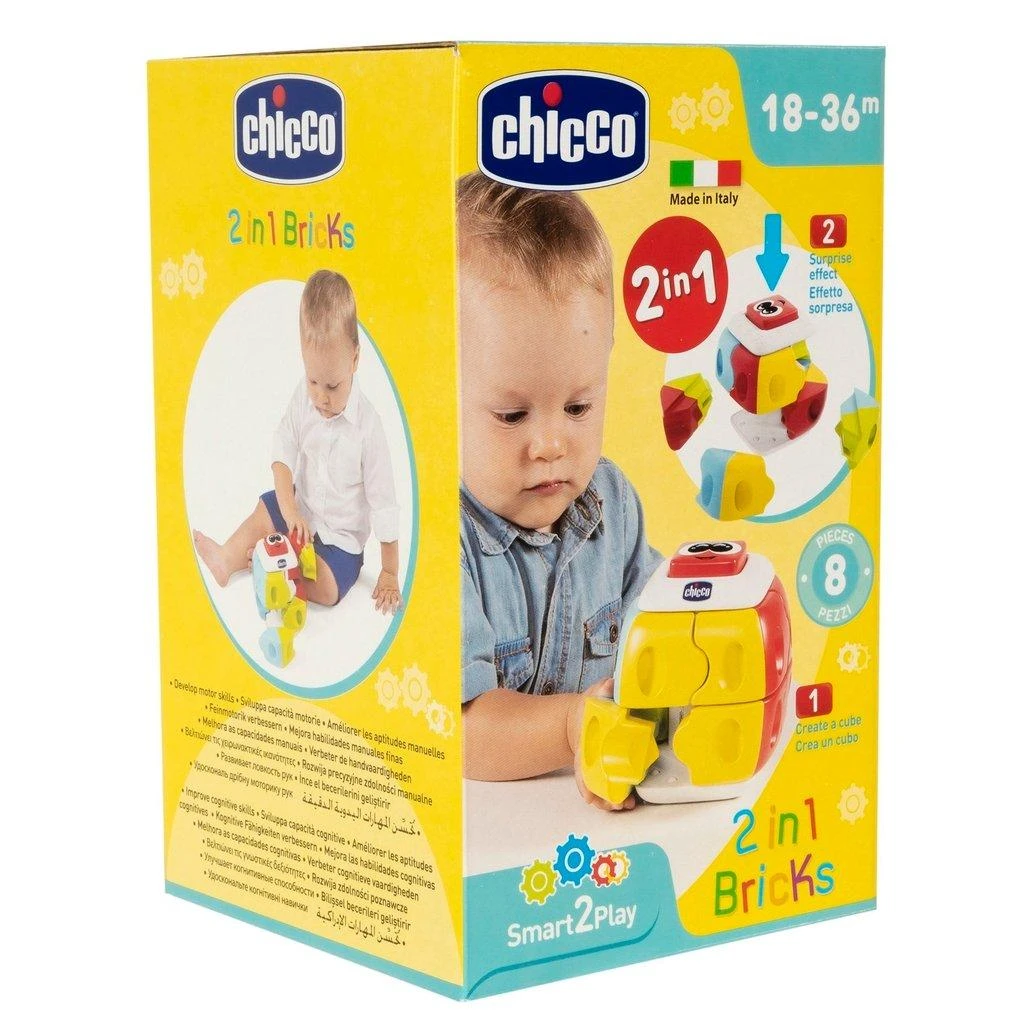 Lavinamasis žaislas kūdikiams Kubas du viename "Q-bricks", Chicco