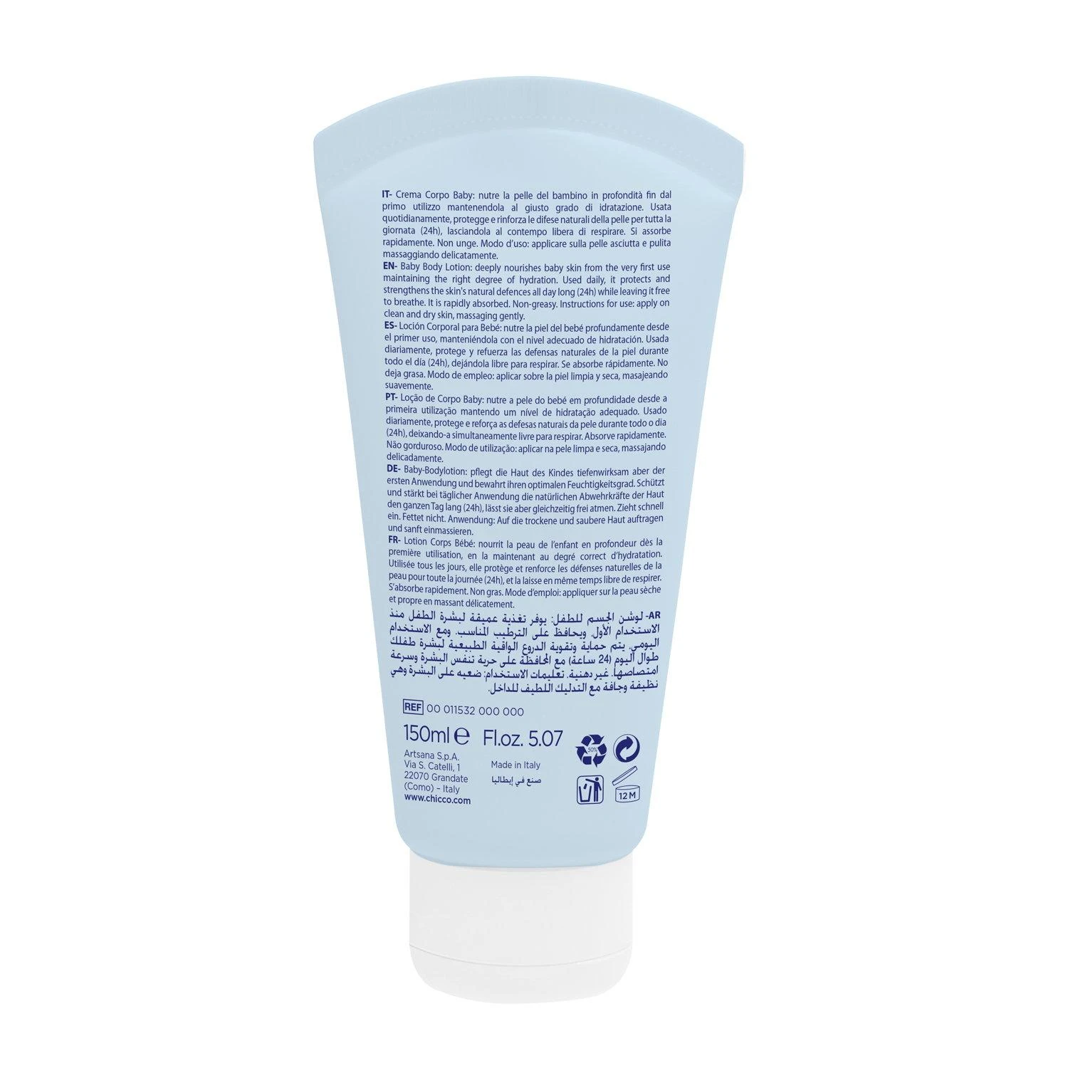 Chicco Kūdikių kūno losjonas, 150 ml