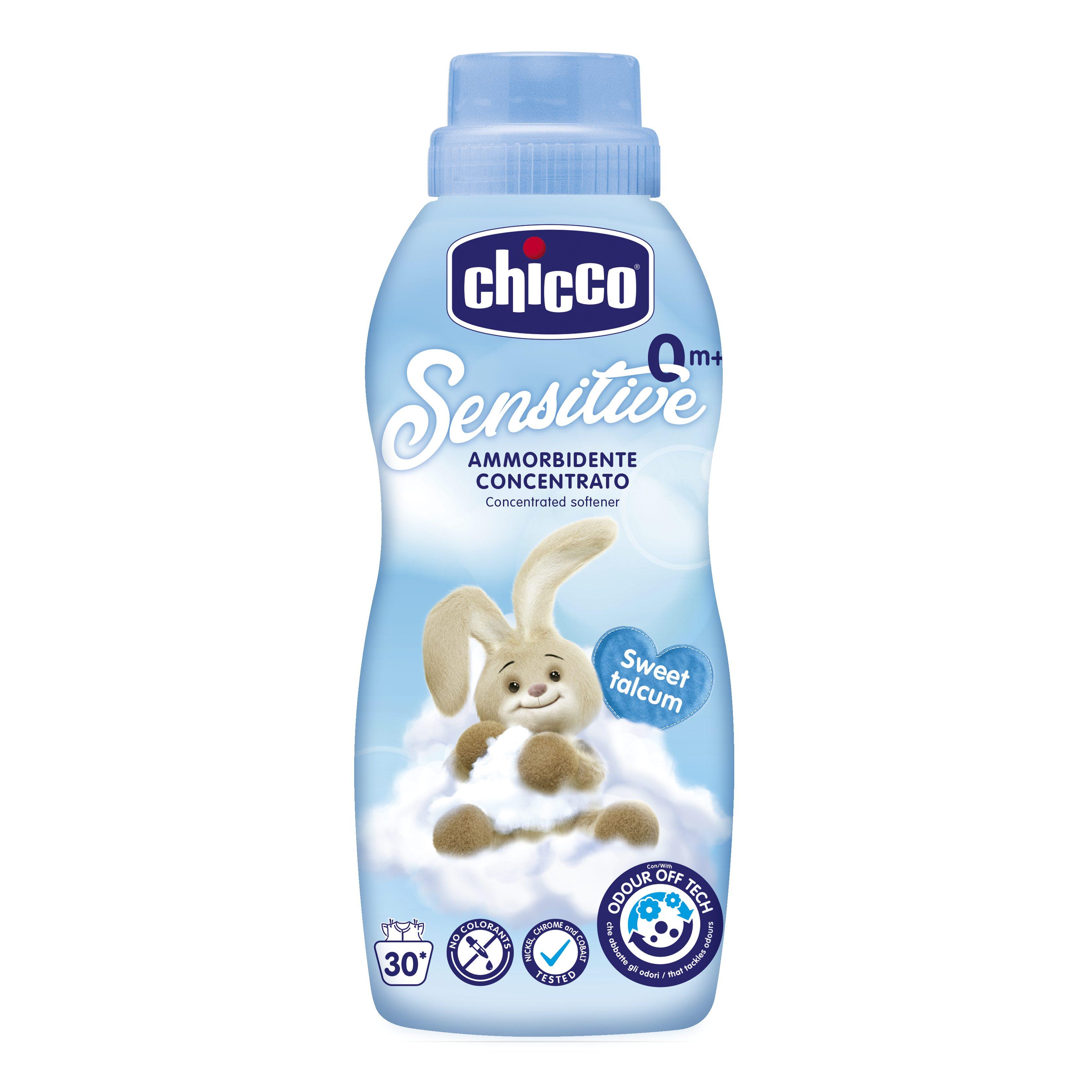 CHICCO audinių minkštiklis SWEET TALCUM, 750ml