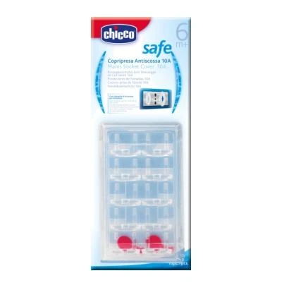 CHICCO apsaugos elektros rozetėms Safe 10vnt 6m+