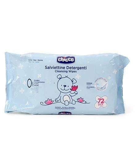 CHICCO Valomosios servetėlės, 72 vnt.