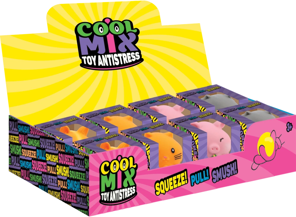 COOL MIX Antistresinis žaislas, gyvūnai