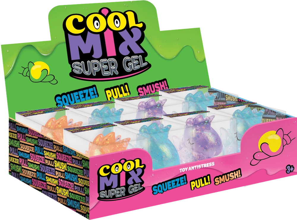 COOL MIX SUPERGEL antistresinis žaislas, vienaragis
