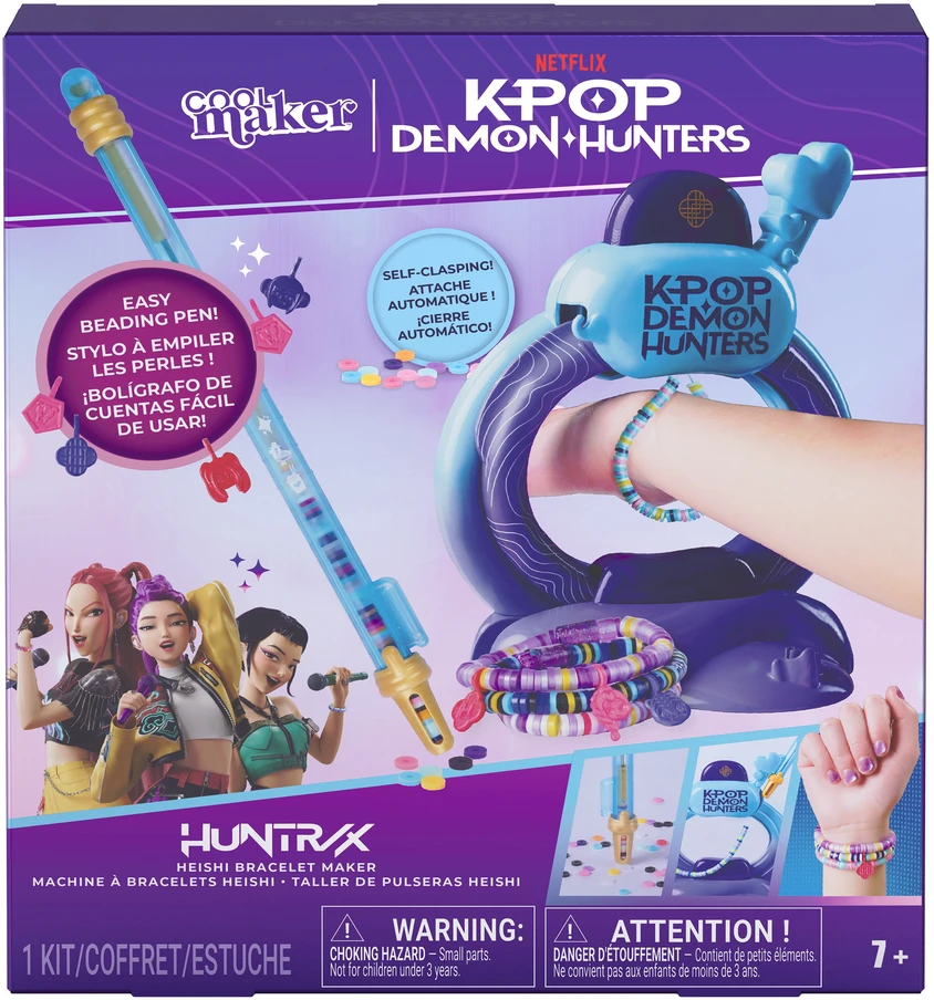 Kūrybinis apyrankių gaminimo rinkinys „Cool Maker K-Pop Demon Hunters“