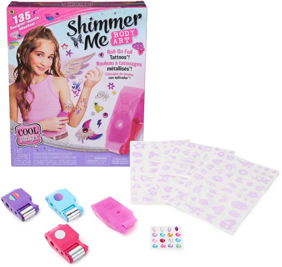 Spin Master COOL Rinkinys „Blizgančios tatuiruotės“
