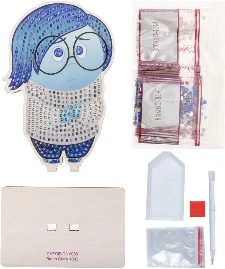 Crystal Art CRAFT BUDDY DISNEY Kristalų figūrėlė „Sadness“