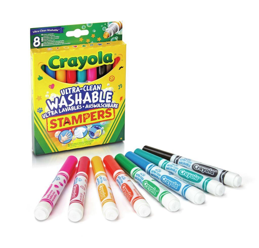 Crayola, Inc. Crayola Flomasteriai su antspaudukais (8 vnt)