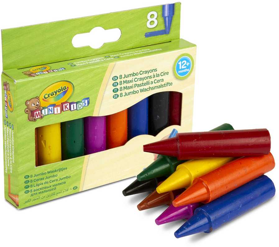 Crayola, Inc. CRAYOLA MINIKIDS Didelės kreidelės, 8 vnt.