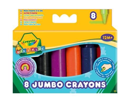 Crayola, Inc. CRAYOLA MINIKIDS Didelės kreidelės, 8 vnt.
