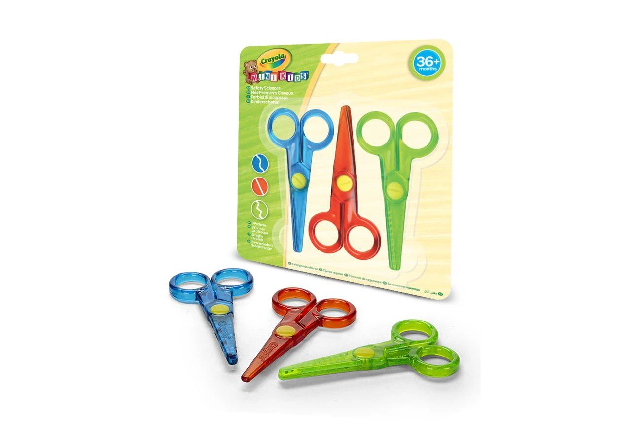 CRAYOLA MINIKIDS Mini žirklutės, 3 vnt.