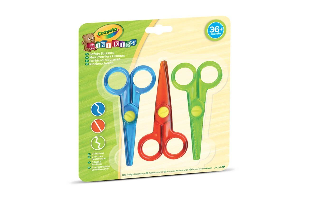 CRAYOLA MINIKIDS Mini žirklutės, 3 vnt.