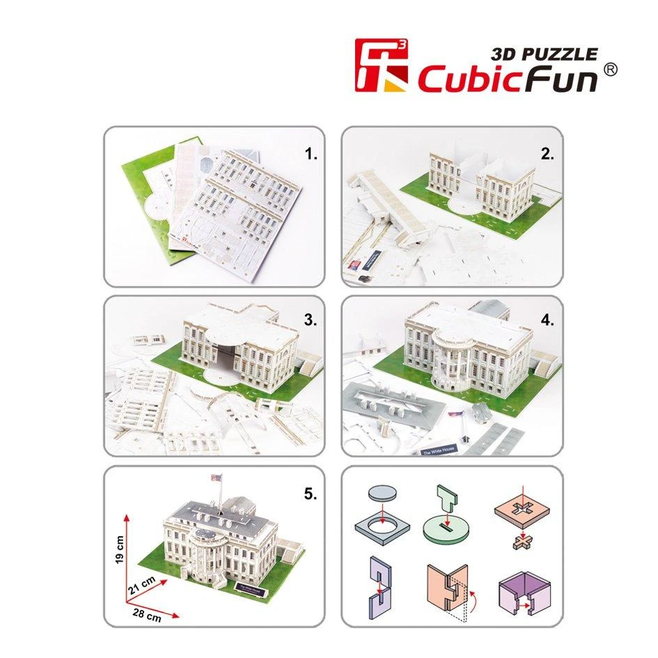 Dėlionė CUBICFUN Valge Maja