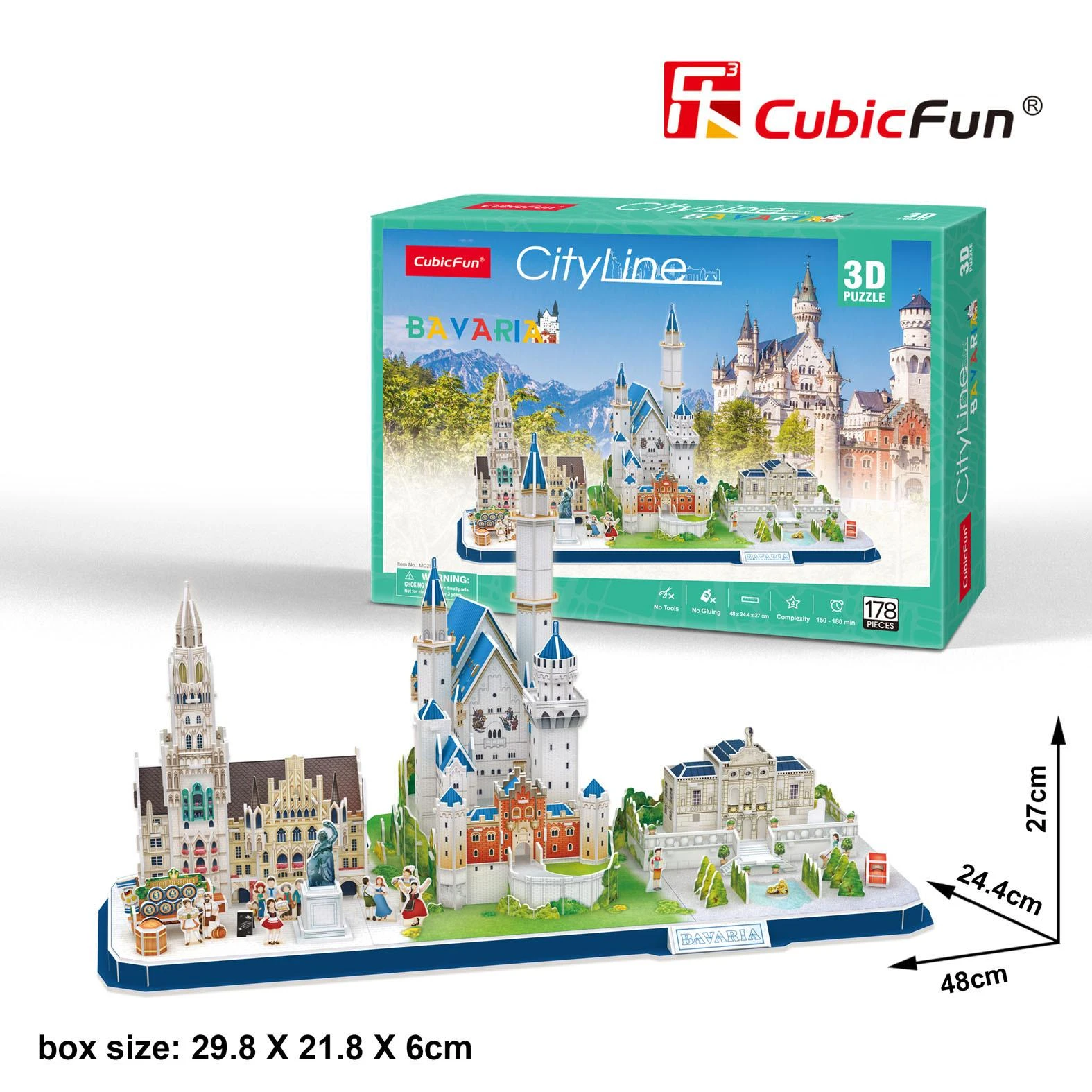 CUBICFUN 3D dėlionė „Bavarija“