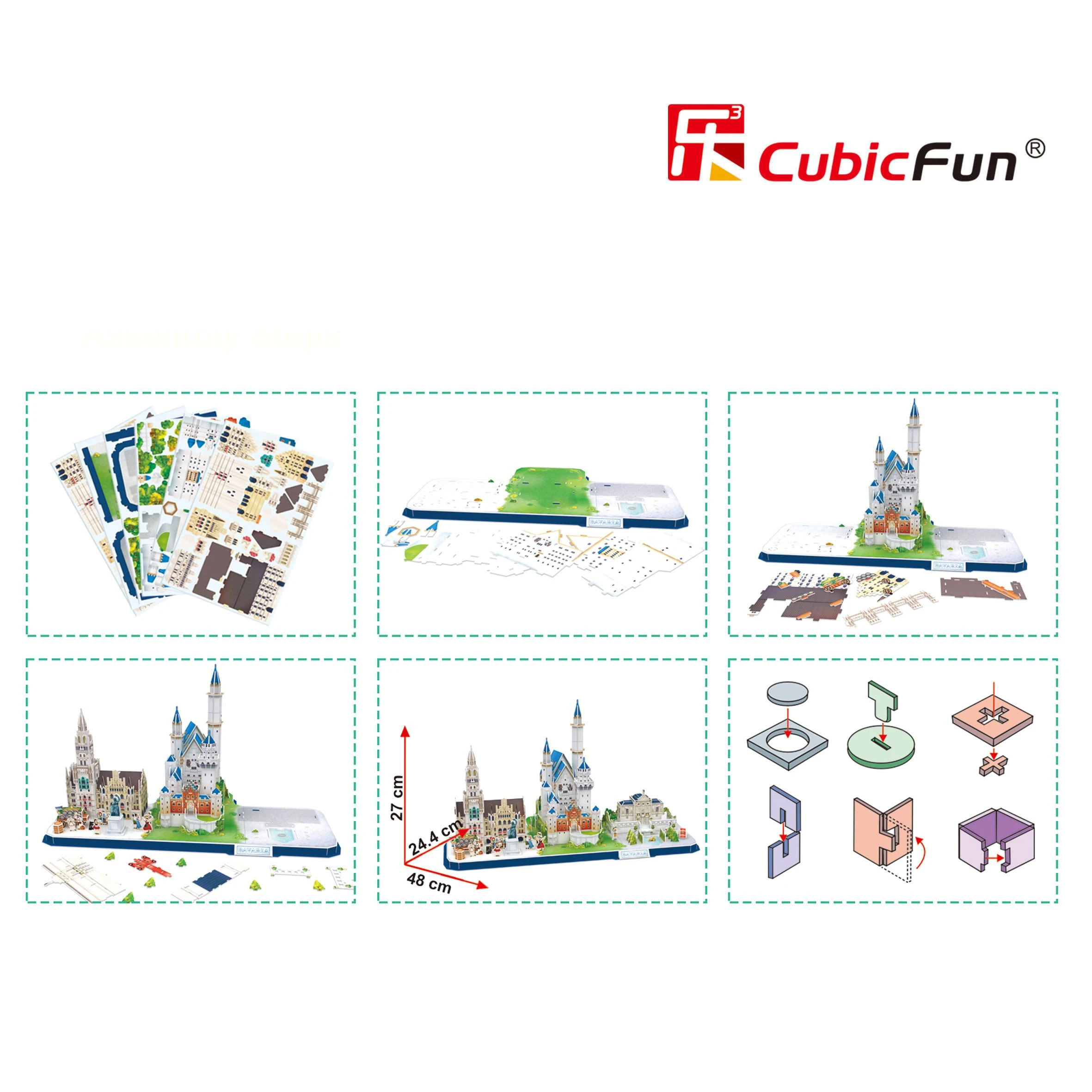CUBICFUN 3D dėlionė „Bavarija“