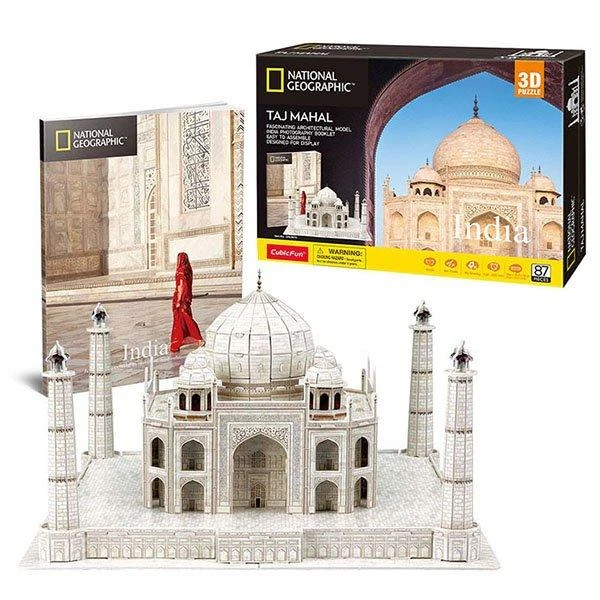CUBICFUN 3D dėlionė iš serijos „National Geographic“ - „Taj Mahal“