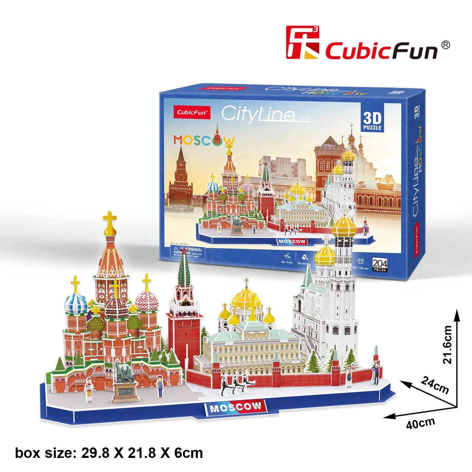 CUBICFUN 3D dėlionė „Maskva“