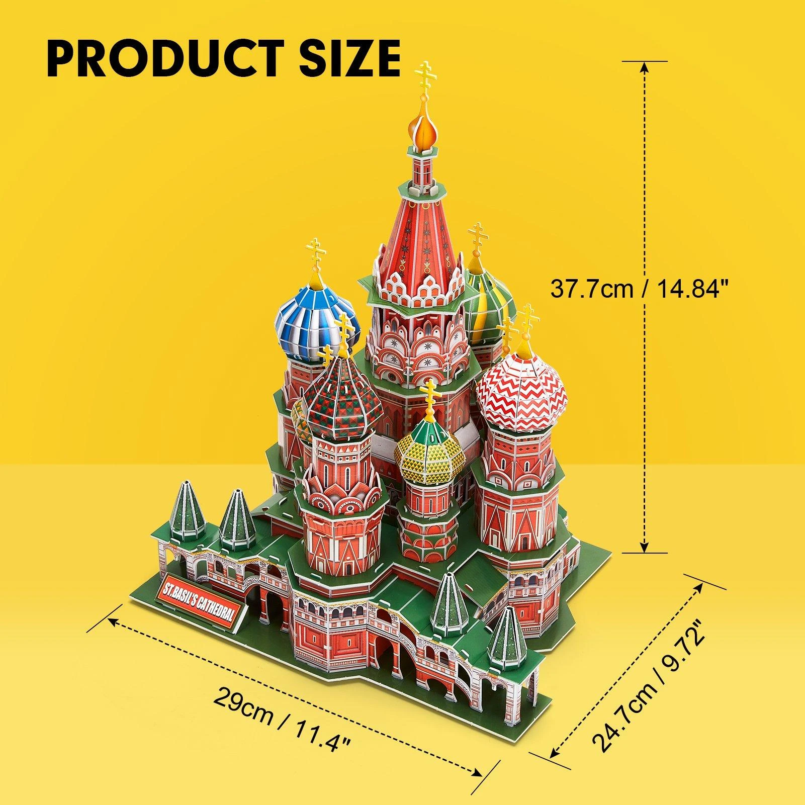 CUBICFUN 3D dėlionė „NatGeo: Šv. Bazilijaus katedra“