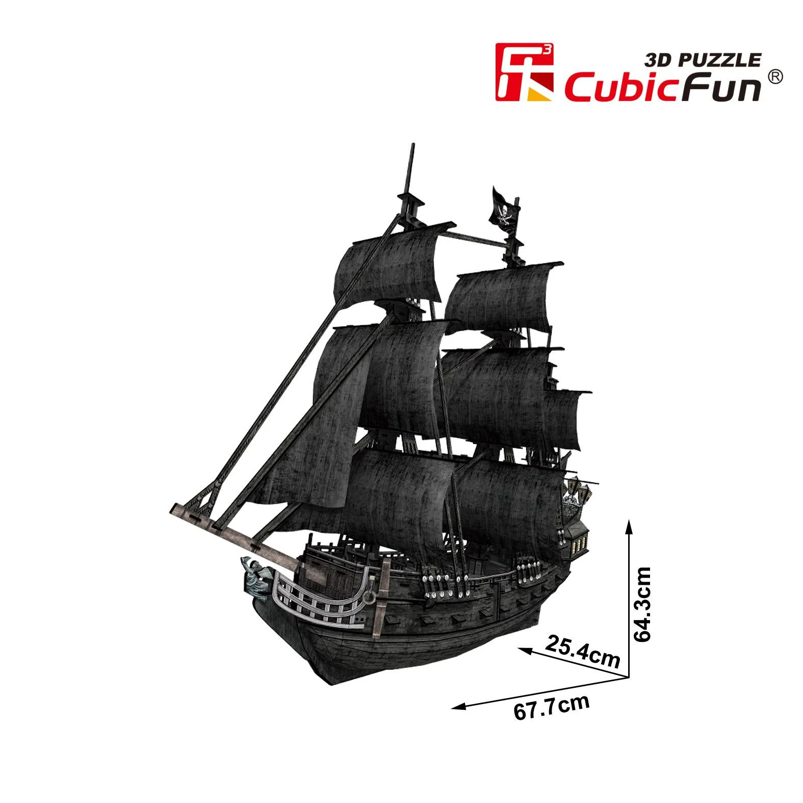 CUBICFUN 3D dėlionė Piratų laivas „Karalienė Ana“