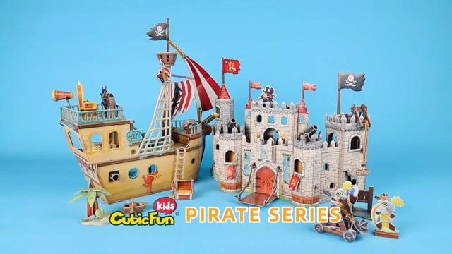 CUBICFUN 3D dėlionė „Piratų laivas“
