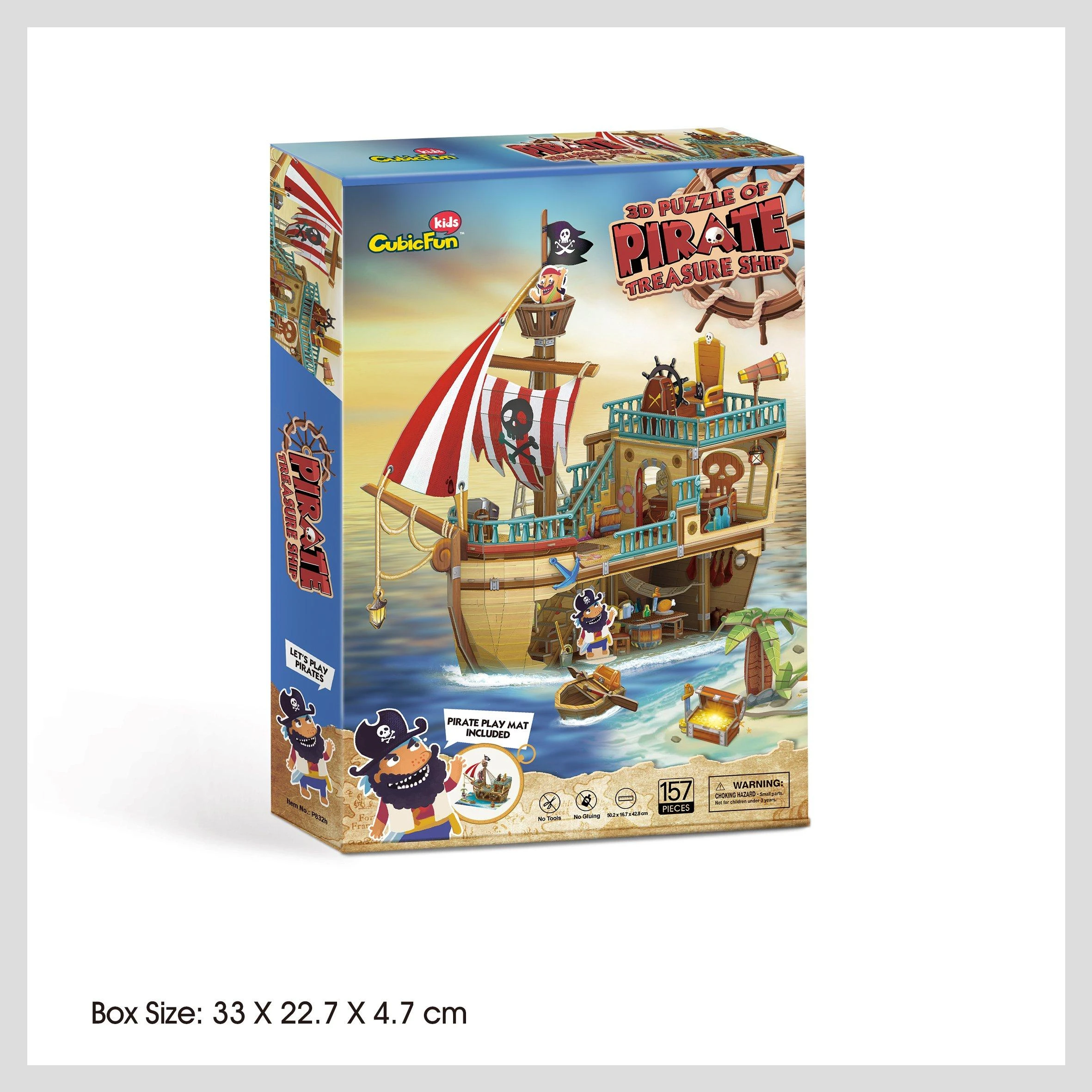 CUBICFUN 3D dėlionė „Piratų laivas“