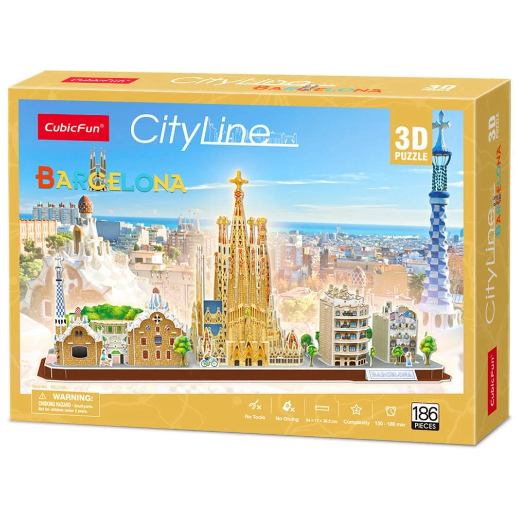 CUBICFUN 3D dėlionė „Barselona“
