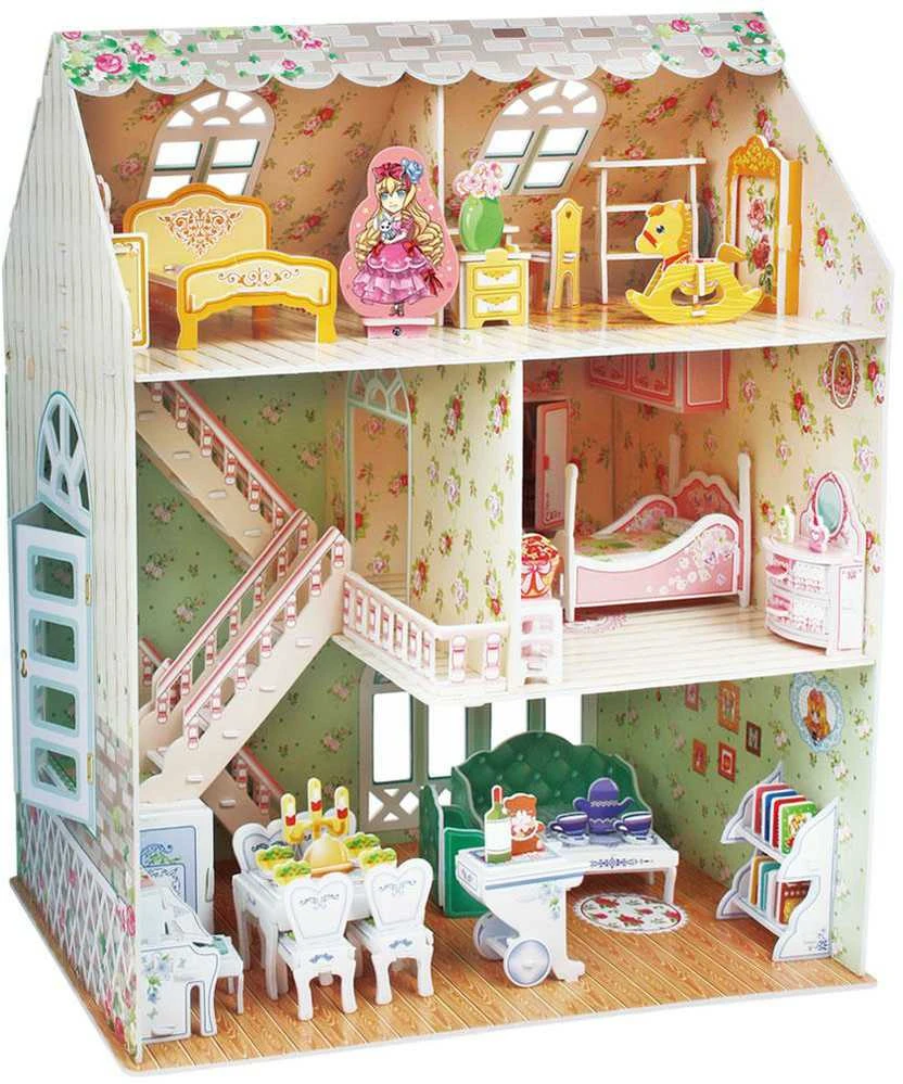 Puzzle CUBICFUN 3D dėlionė (vidutinė) „Lėlių namas“