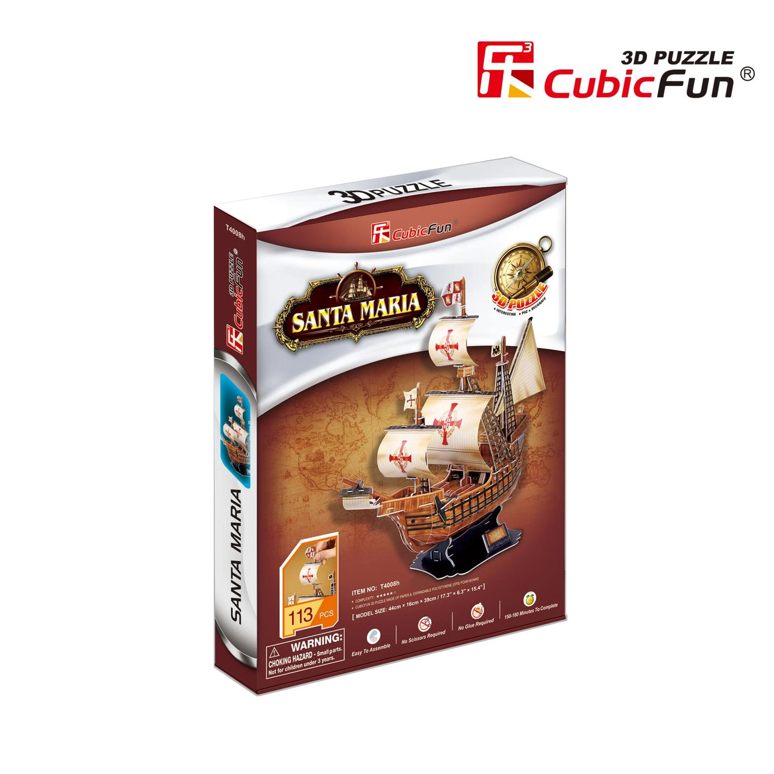 CubicFun 3D dėlionė Laivas „Santa Maria"