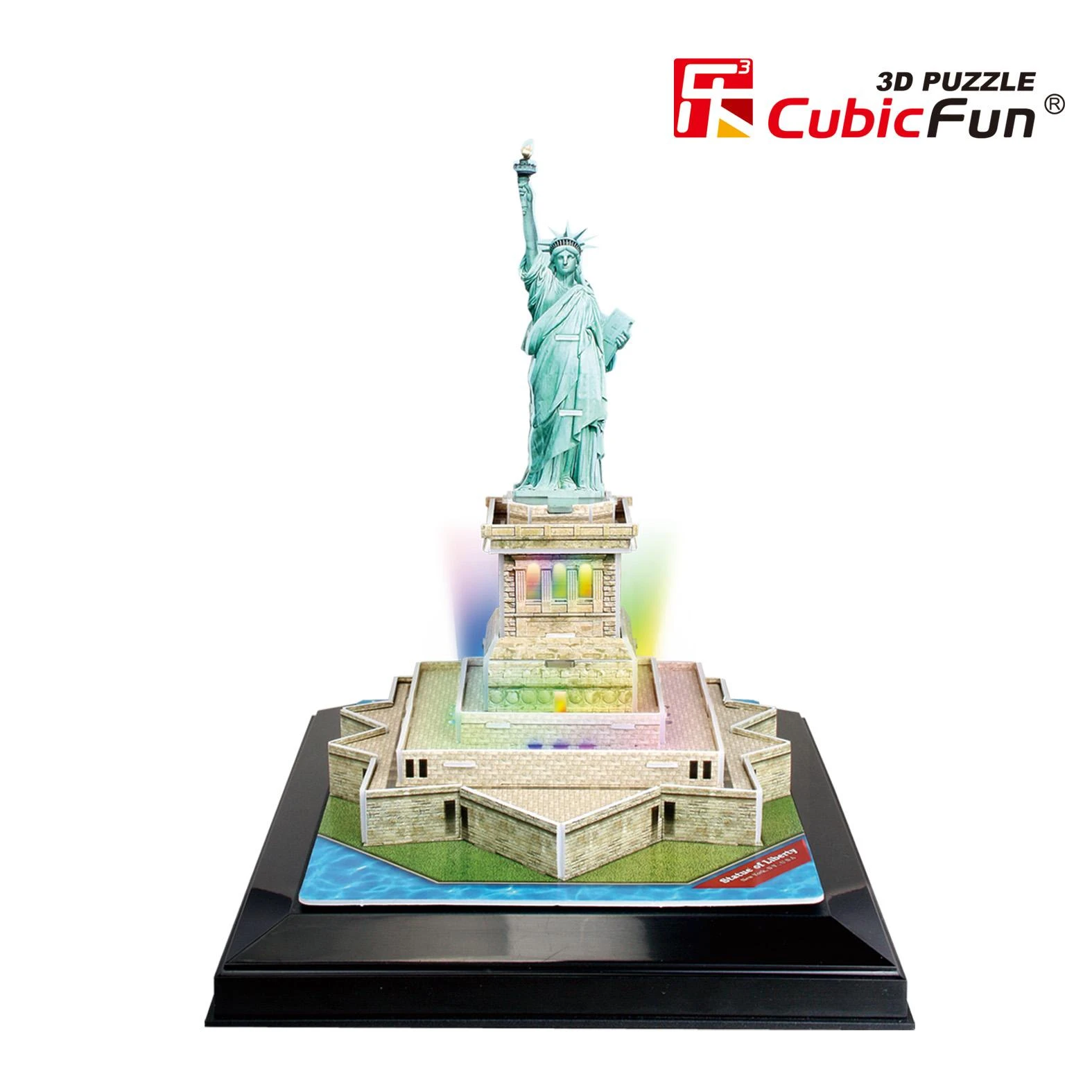 CUBICFUN 3D dėlionė „Laisvės statula“ (LED)