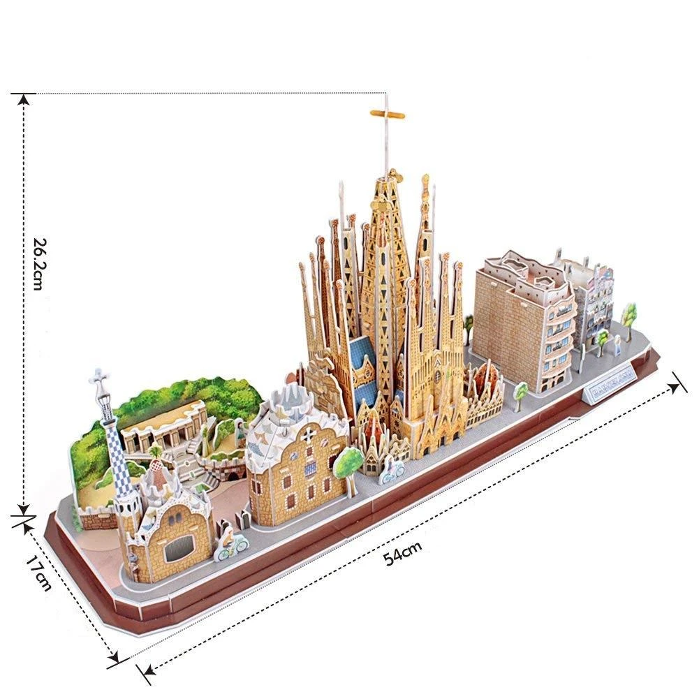 CUBICFUN 3D dėlionė „Barselona“