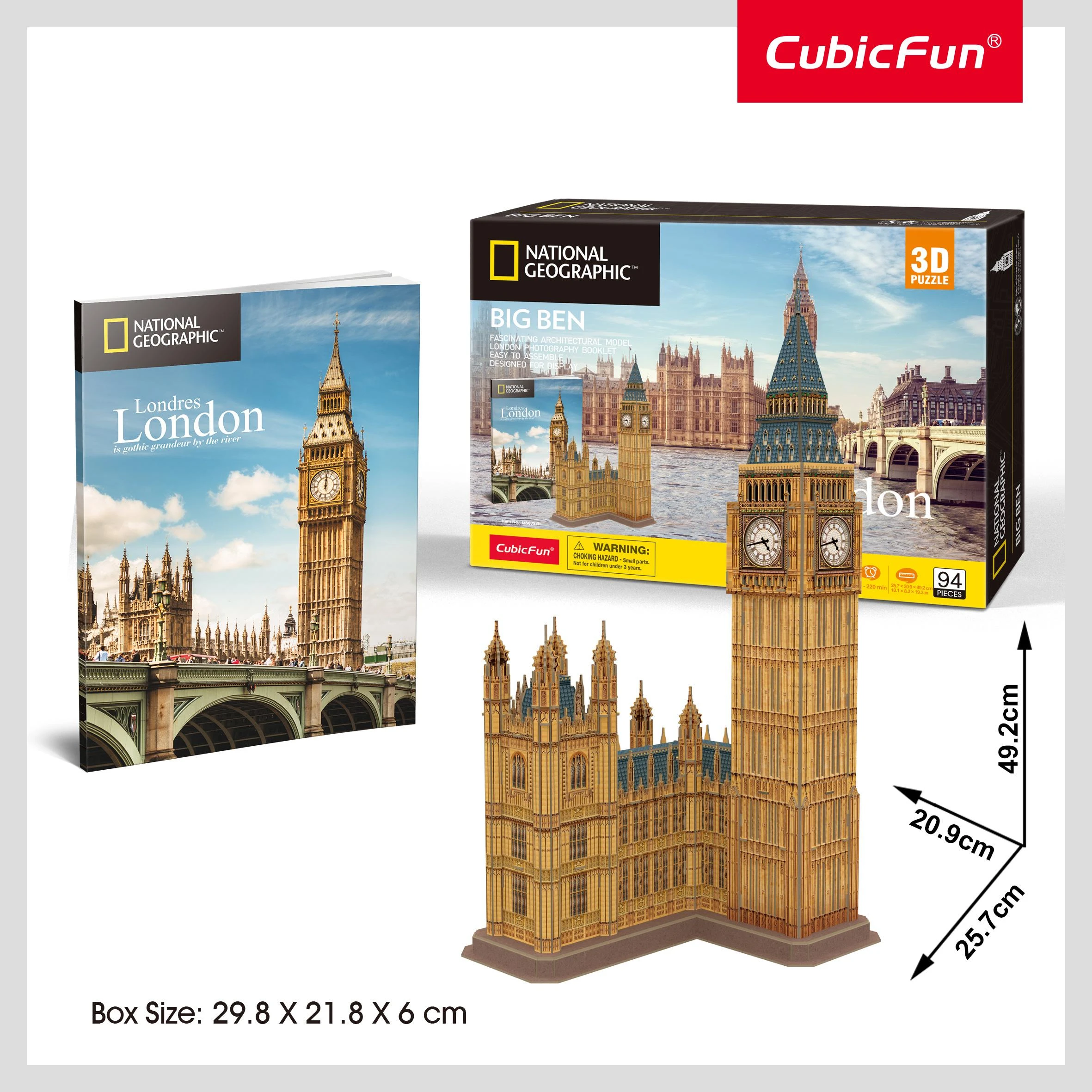 CUBICFUN 3D dėlionė „Big Ben“