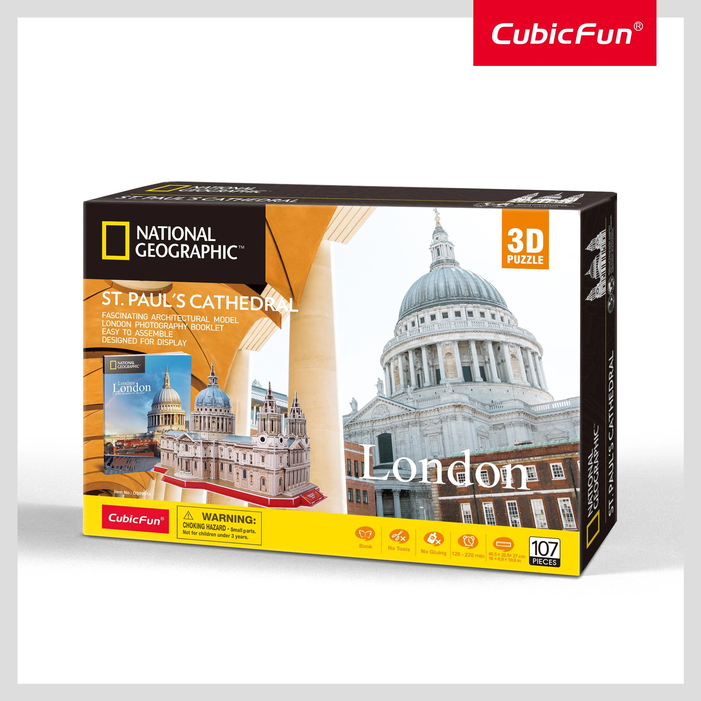 CUBICFUN 3D dėlionė „Švento Pauliaus katedra“
