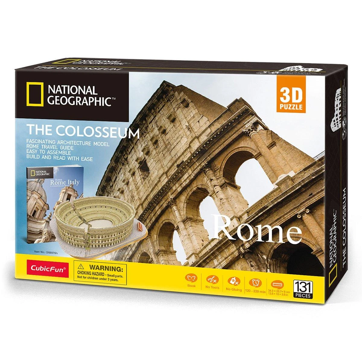CUBICFUN 3D dėlionė iš serijos „National Geographic“ - „Koliziejus“