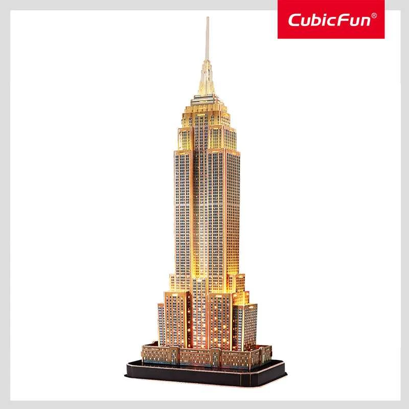 Puzzle CUBIC FUN CUBICFUN 3D dėlionė „Empire State pastatas“ (LED)