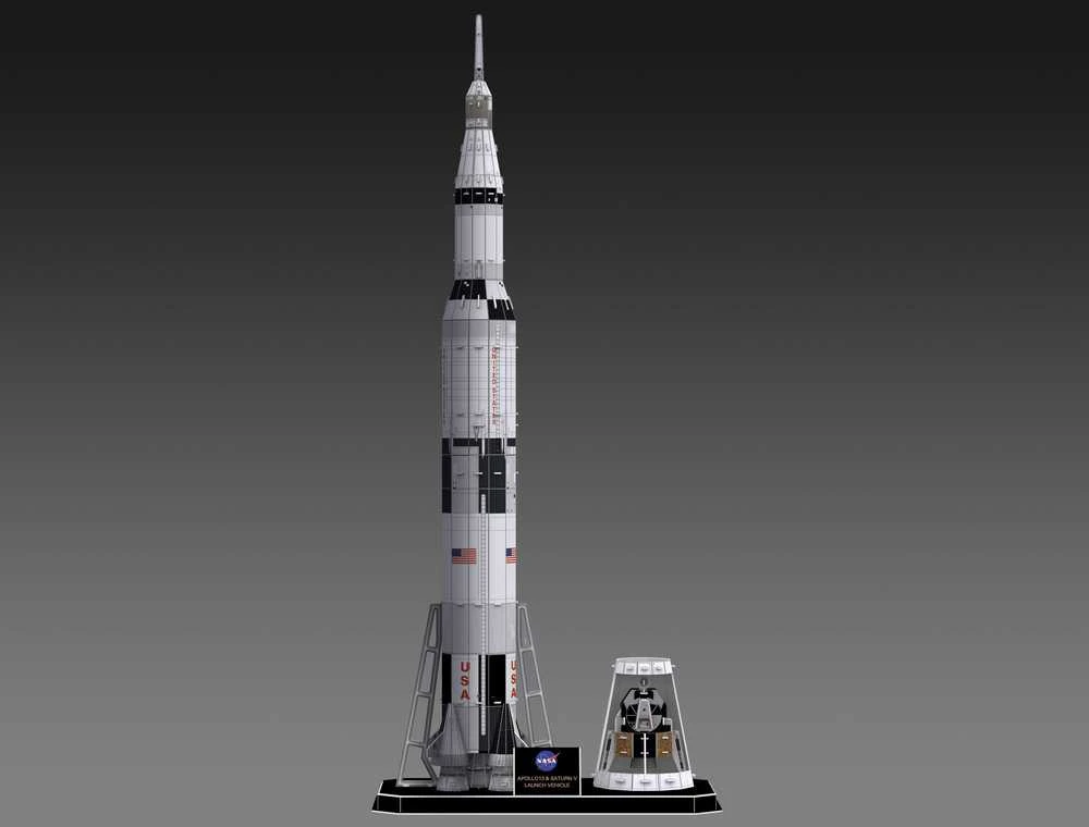 CUBIC FUN CUBICFUN 3D dėlionė „NASA raketa Apollo Saturn V“
