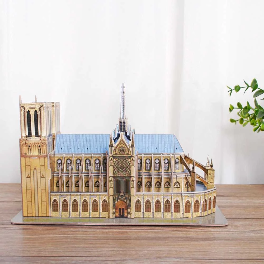 3D dėlionė su Notre Dame katedra CubicFun, 53 d.