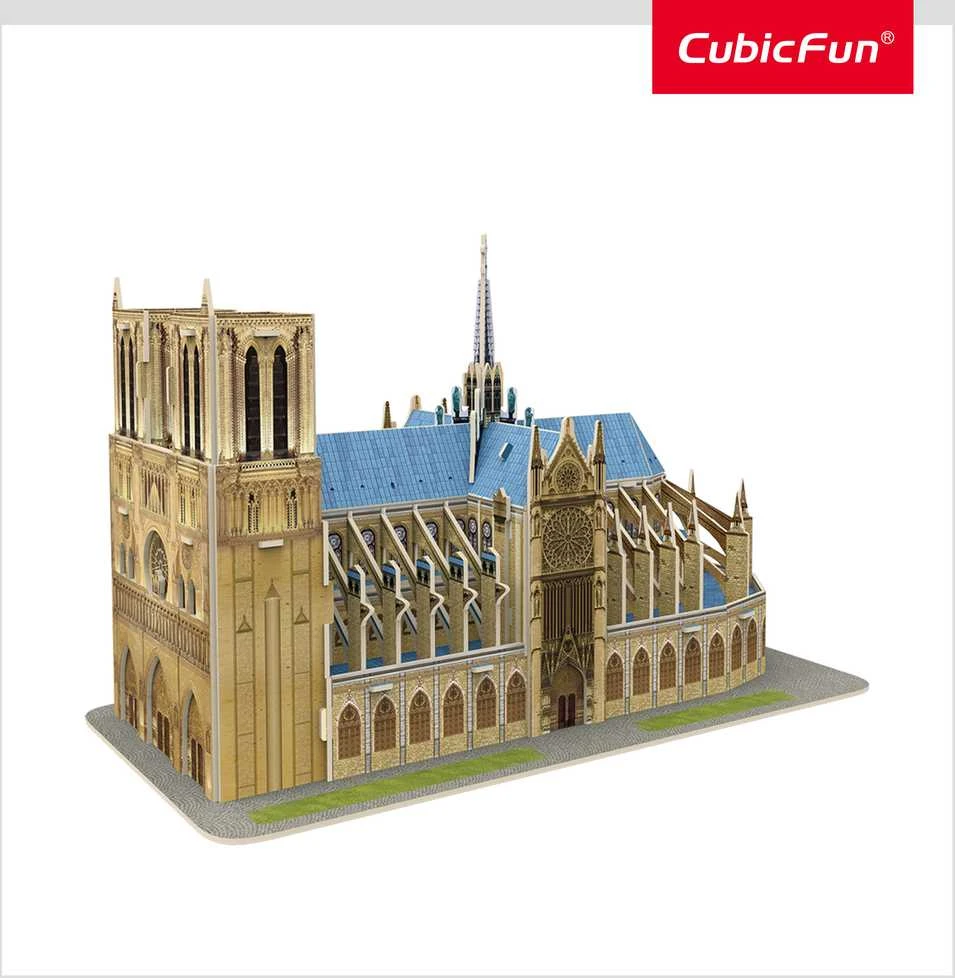 3D dėlionė su Notre Dame katedra CubicFun, 53 d.