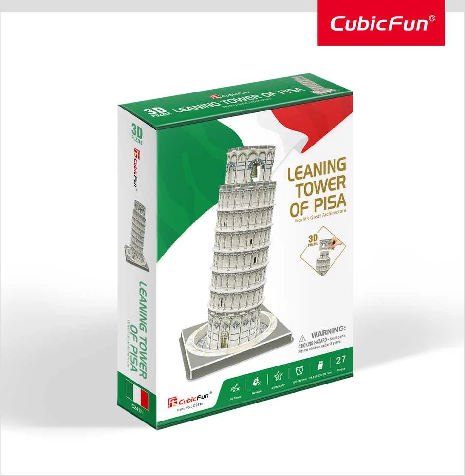 CubicFun 3D dėlionė Pasviręs Pizos bokštas
