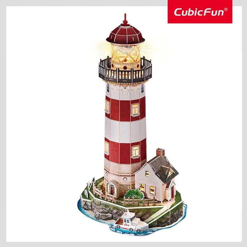 CUBIC FUN CUBICFUN 3D dėlionė su LED „Švyturys“