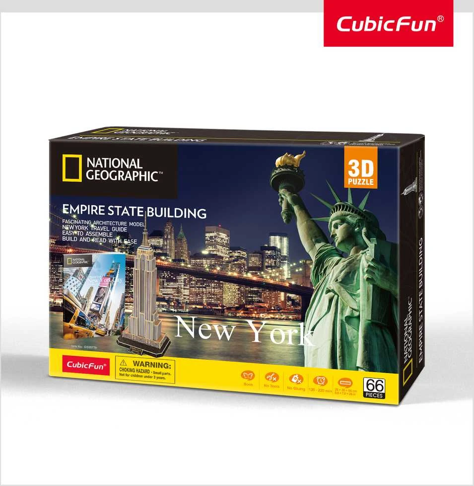Dėlionė CubicFun 3D galvosūkis su pastatais Cubic Fun NG, 66 d.