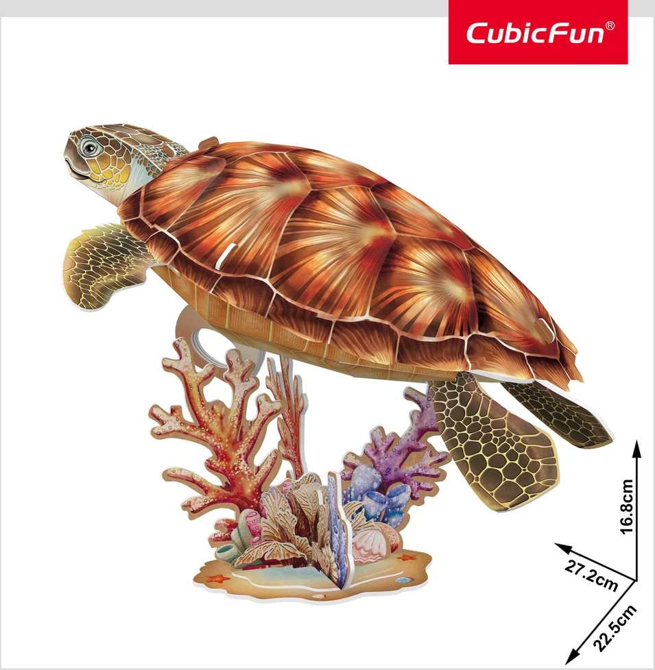 CUBIC FUN CUBICFUN NG 3D dėlionė „Jūrų vėžlys“