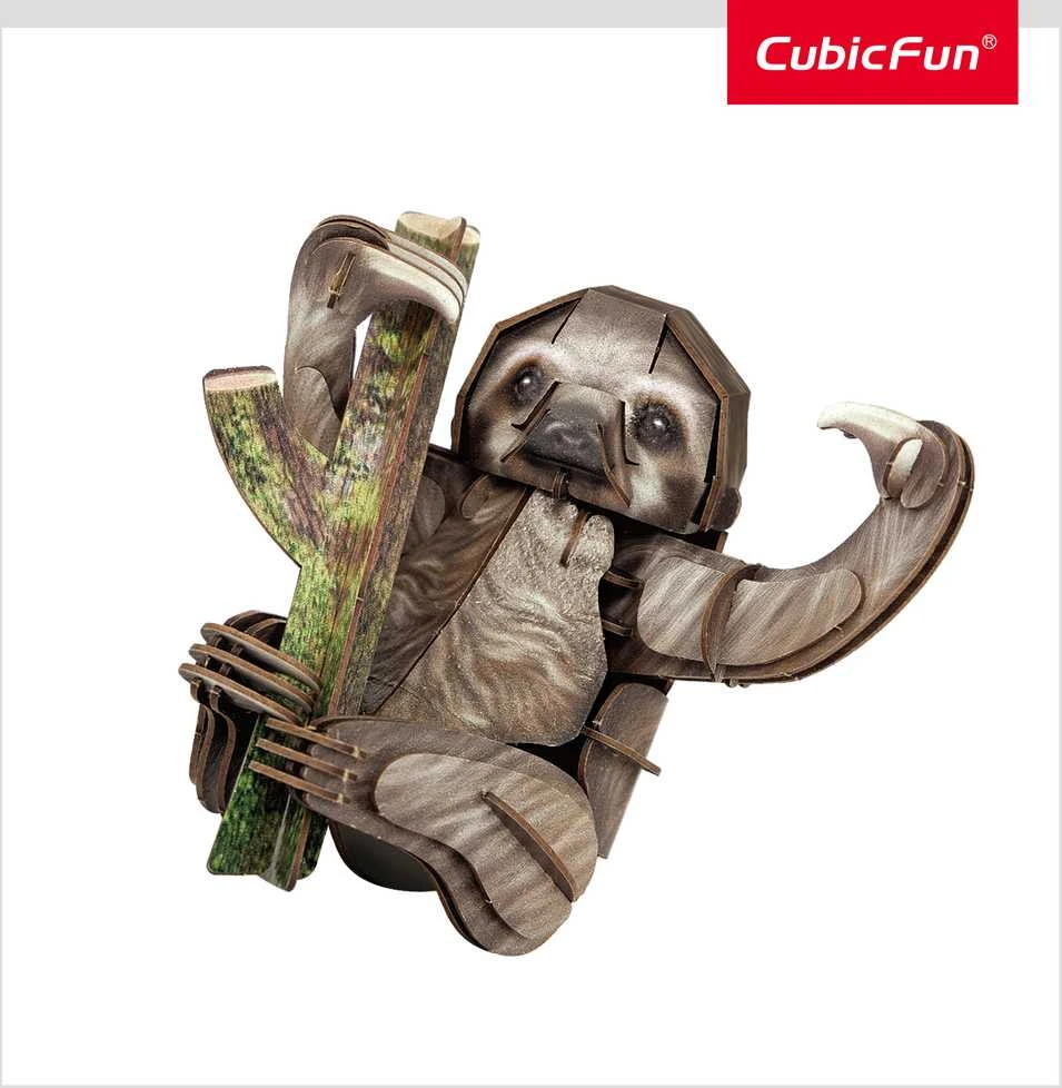 CUBIC FUN CUBICFUN NG 3D dėlionė „Tripirštis tinginys“