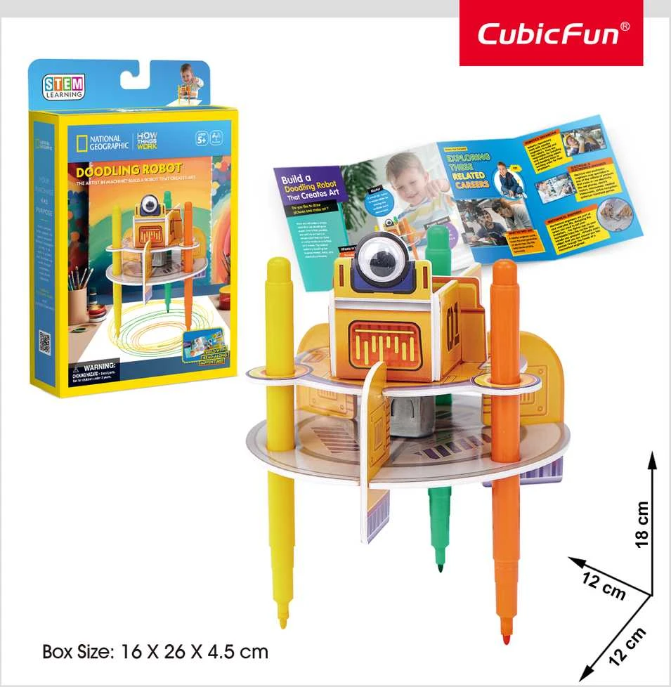 CubicFun CUBIC FUN National Geographic 3D-palapeli "Piešiantis Robotas"