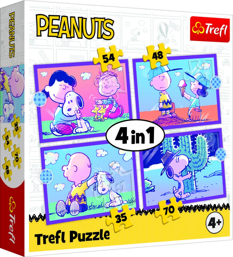 Dėlionė TREFL 4 dėlionių rinkinys „Snoopy“