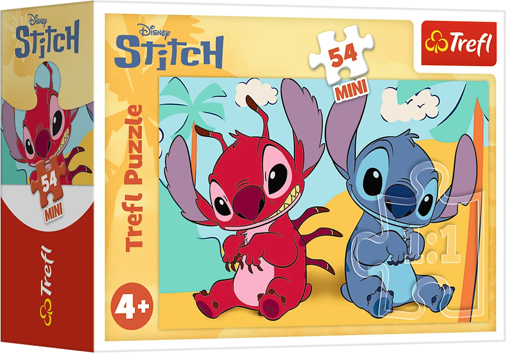 Dėlionė TREFL DISNEY STITCH 4 dėlionių rinkinys „Lilo&Stitch“