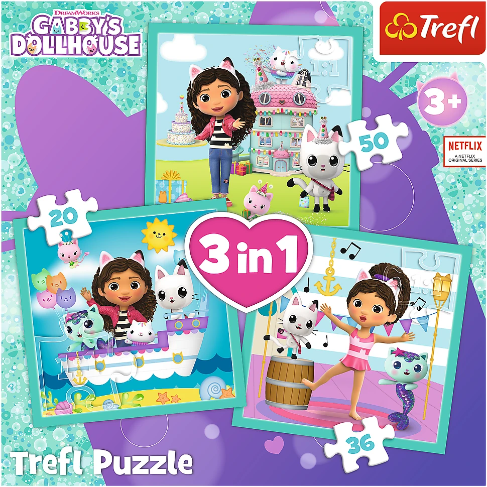 Trefl Dėlionė 106 vnt. - Gabby's Dollhouse