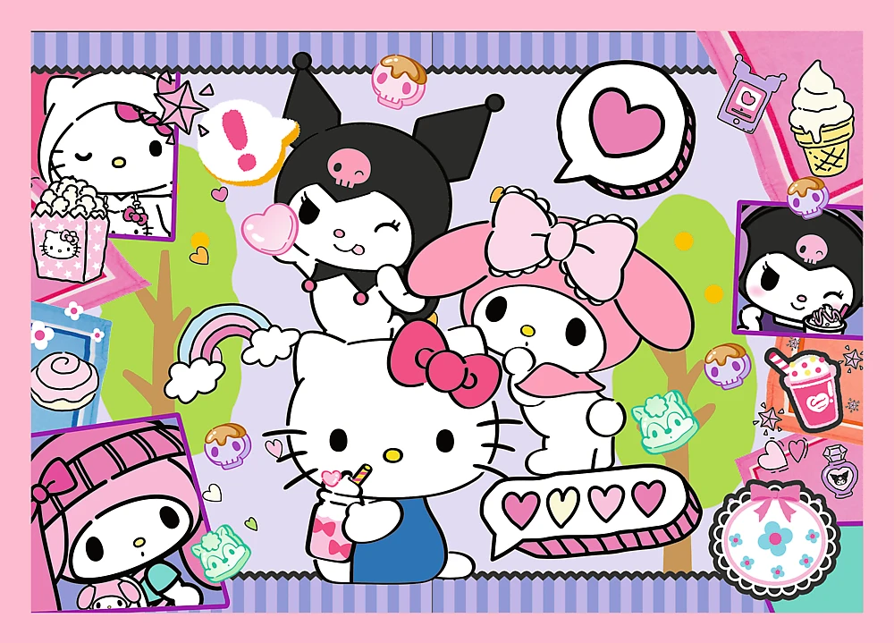 Dėlionė TREFL HELLO KITTY 4 dėlionių rinkinys
