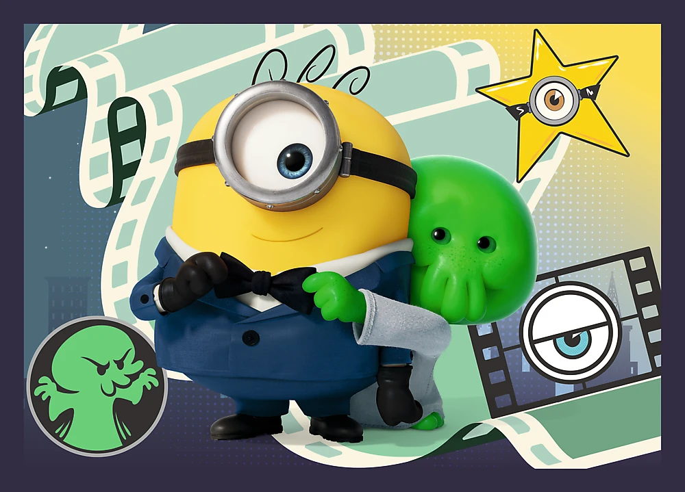 TREFL MINIONS 4 dėlionių rinkinys „Minions“